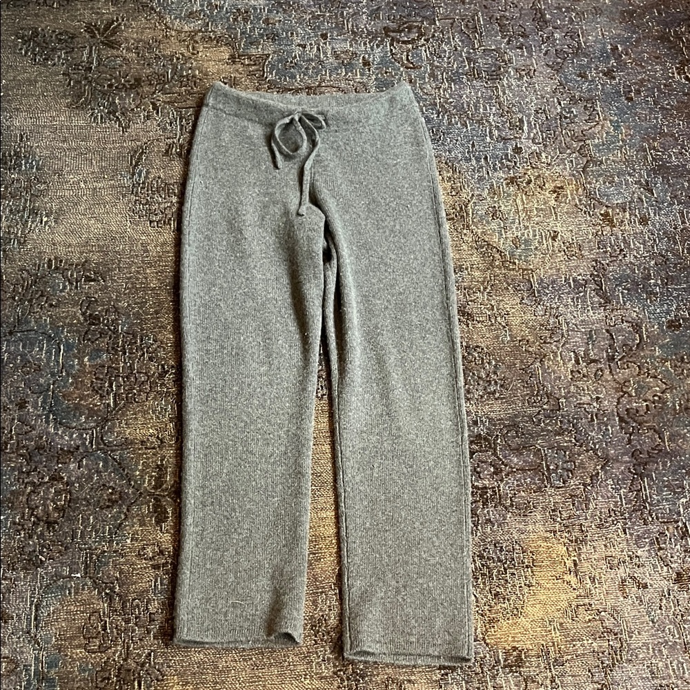 Something Navy Charcoal Knit Lounge Pants